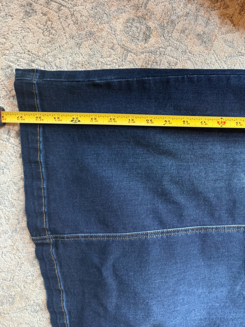 Nuggles Classic Dark Blue Denim Pencil Skirt - Picture 8 of 9